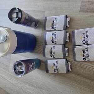 Party Cooler Set with Blue Igloo Jug